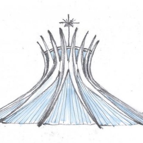 Esquisso da Catedral de Brasília
