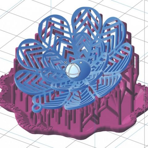 Pendente Mafra Flower - Modelo 3D no Preform