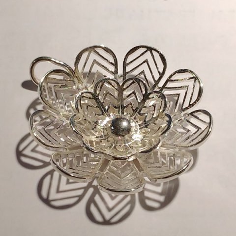 Pendente Mafra Flower em prata 925