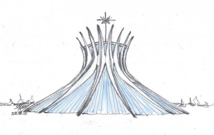 Esquisso da Catedral de Brasília
